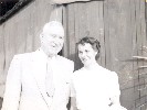 Arthur and Bernice Ohnimus outside, circa 1960