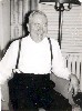 Ohnimus in chair at home, circa late 1950s