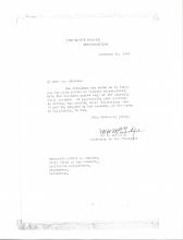 The White House McIntyre Letter