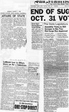 Newspaper clippings: Affairs of State & Lobbyist Law in Affect