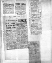 This page displays 5 separate newspapers clippings