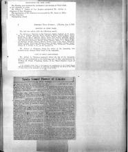 This page displays a partial Assembly Daily Journal and a newspaper clipping.  First is the partial Assembly Daily Journal, it says:  Nominations For Chief Clerk 