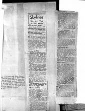 Newspaper Clipping about artist John Ohnimus