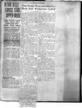 This page displays 2 newspaper clipping. First newspaper clipping reads: Herb Bill Expose Stirs Upper House