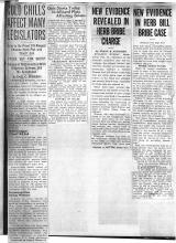 This page displays 5 newspaper clipping. Words that are unreadable will be replaced with two asterisks. The first newspaper clipping reads: Cold Chills Affect Many Legislators
