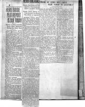 This page displays 3 newspaper clipping. First newspaper clipping reads: Herb Bribe Plot Report is Due Today