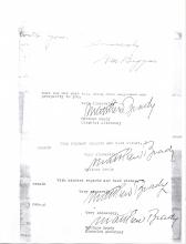 This page displays 1 signature from G.M. Biggar and 4 repetitive signatures from Matthew Brady.