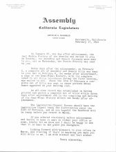 Letter Assembly  California Legislature  ARTHUR A. OHNIMUS