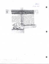 Sacramento Bee, Saturday, January 11, 1941 Politics in Review