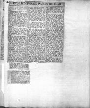 Newspaper Clipping: Dist. Atty. Matt Brady’s headquarters are at 753 Market Street and Arthur Ohnimus and Harry Caro are in charge. Ohnimus is Chief clerk of the Assembly.