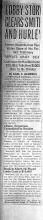Lobby Story Clears Smith and Hurley. Former Assemblymen Repudiates Some of his Former Testimony. Repeats Graft Deal. Confesses he had Mentioned $10,000; Tells how $5000 was to be Divided