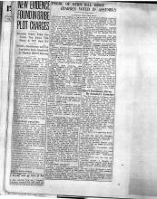 This page displays 2 newspaper clipping. First newspaper clipping reads: New Evidence Found in Bribe Plot Charges. Assembly Orders Probe into Claims that Solons Took Money to ‘Kill’ Herb Bill. Senator, Assemblyman and Two Legislative Aides Questioned by A